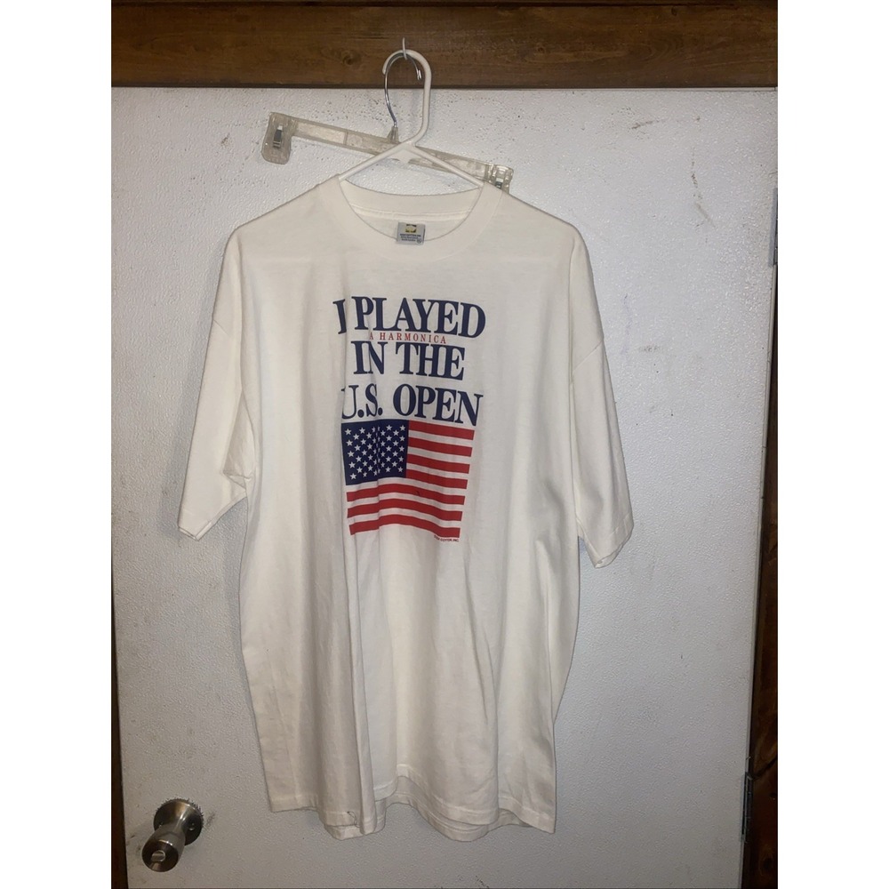 Vintage I Played Harmonica At The U S Open T Shirt XL Single Stitch Hilton‎ Head